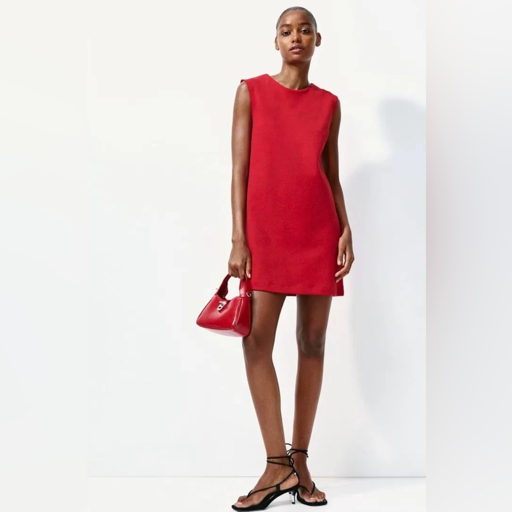 H&M Bold Red Sleeveless Dress size Large